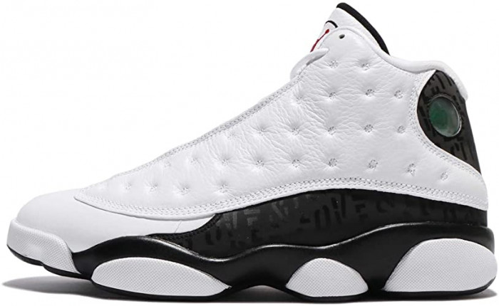 air jordan 13 retro sngl day "love and respect" black/ white mens 888164-112