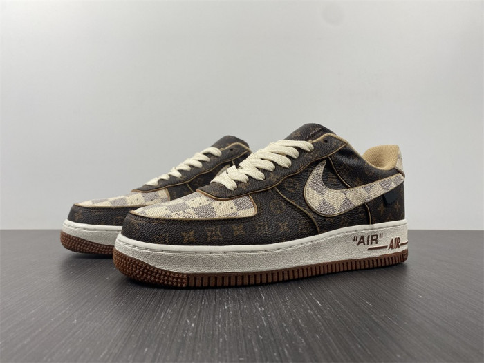 nike air force 1 low l**is V*t*n monogram brown damier azur-6a8pyl-001