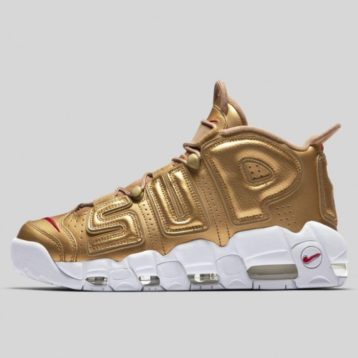 nike air more uptempo "S*p*e" metallic gold/white 902290-700