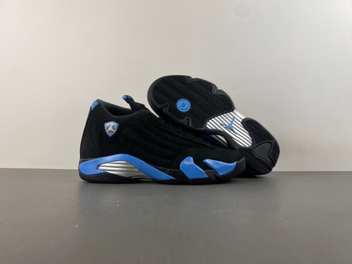 Jordan 14 Retro Black University Blue (2026)-487471-002