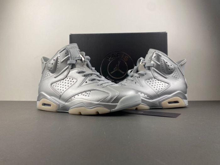 Jordan 6 Retro PSG Paris Saint-Germain Silver-Q5135-001