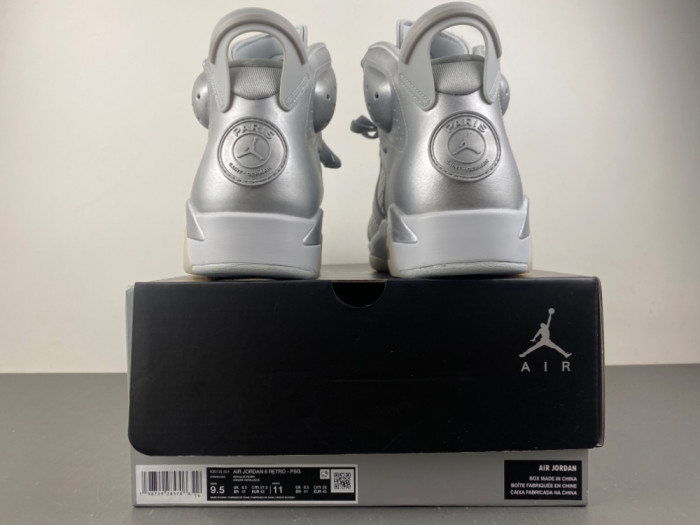 Jordan 6 Retro PSG Paris Saint-Germain Silver-Q5135-001