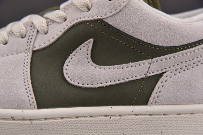 Air Jordan 1 Low SE Medium Olive Sail- HV4089-201