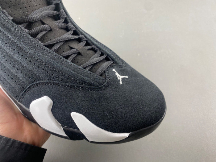 Jordan 14 Retro Black White-487471-016