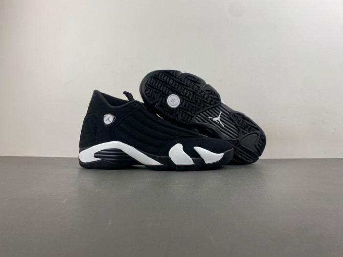 Jordan 14 Retro Black White-487471-016