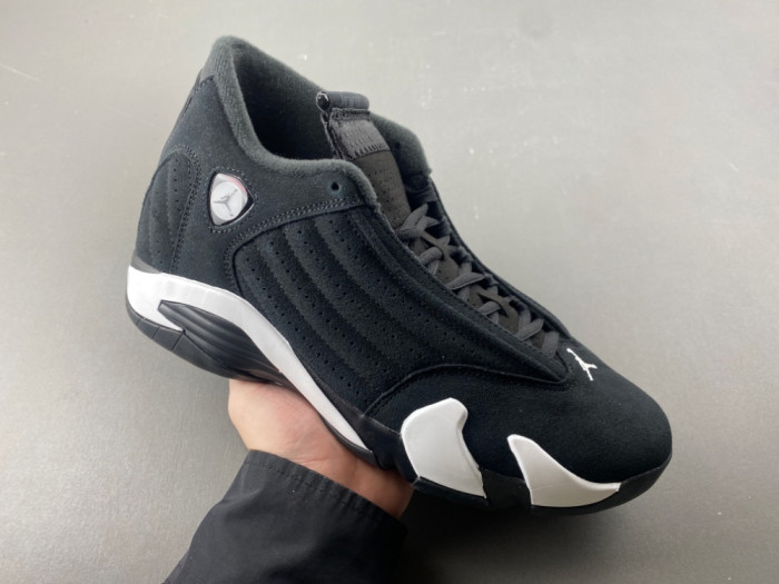 Jordan 14 Retro Black White-487471-016