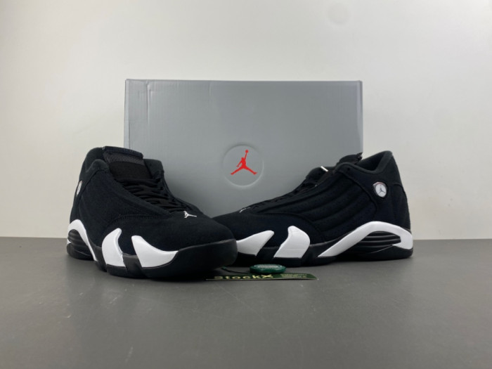Jordan 14 Retro Black White-487471-016