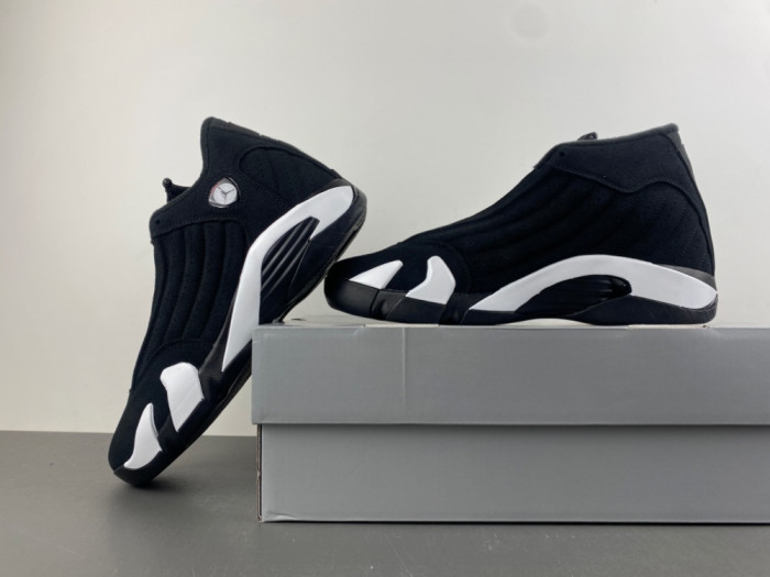 Jordan 14 Retro Black White-487471-016