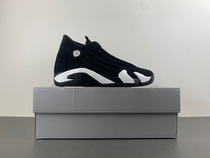 Jordan 14 Retro Black White-487471-016