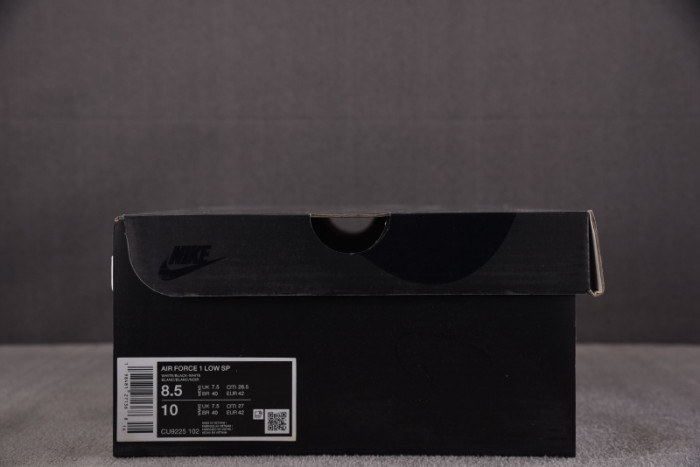 NK Air Force 1 Low Supreme White Black-CU9225-102