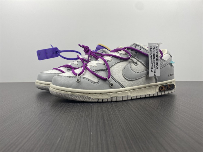 o-w x dunk low “28 of 50” dm1602-111