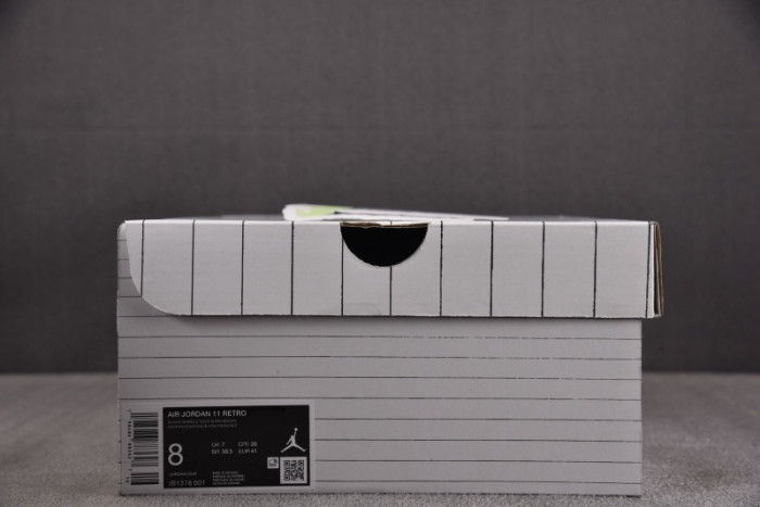 Air Jordan 11 Retro Black Barely Volt- IB1378-001