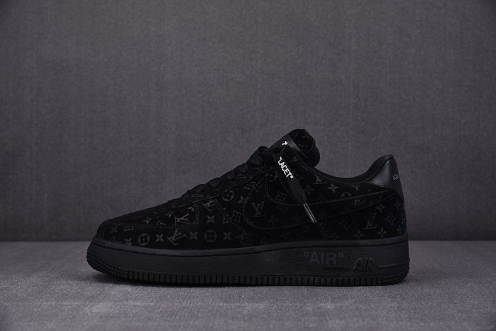 l**is V*t*n nike air force 1 low by virgil abloh black