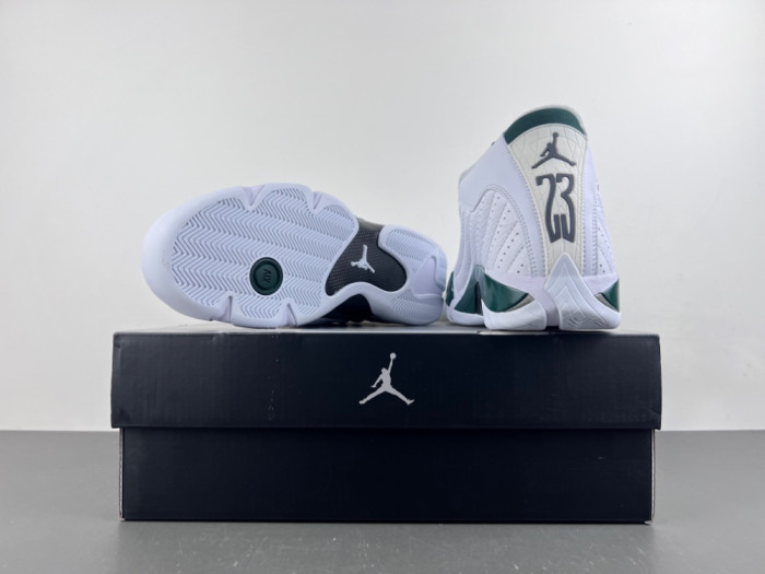 Jordan 14 Retro White Forest Green-311832-131