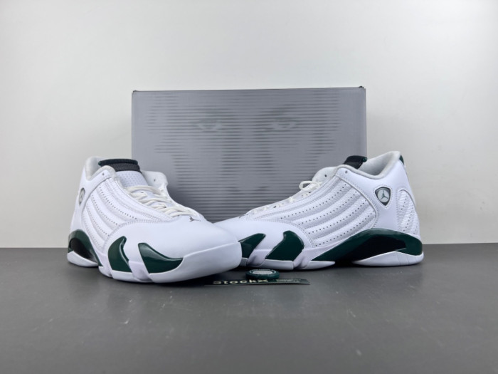 Jordan 14 Retro White Forest Green-311832-131