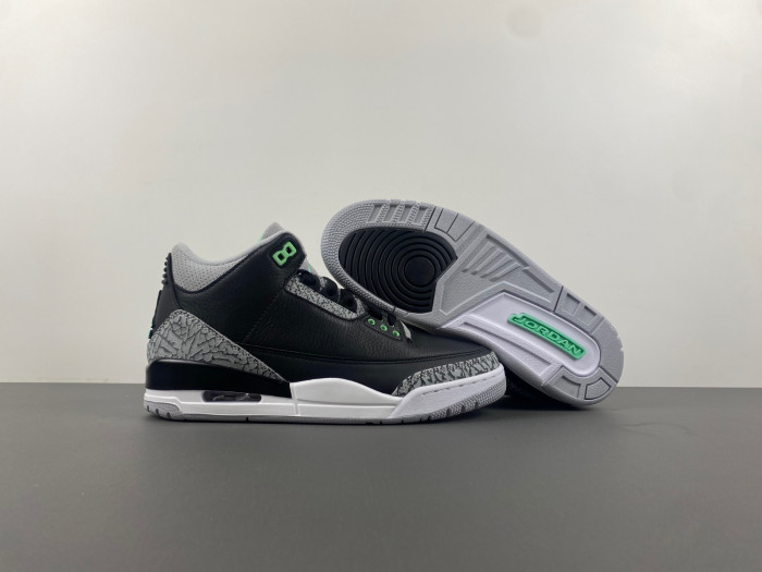 jordan 3 retro green glow-ct8532-031