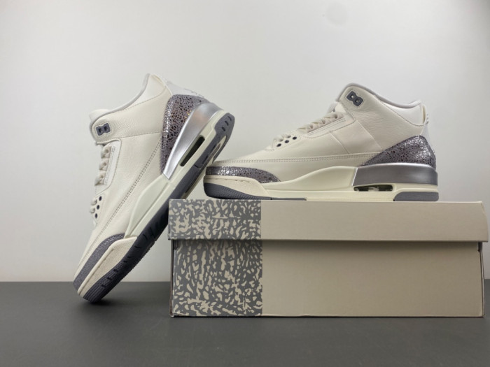 Air Jordan 3 “Sail/Metallic Silver-CK9246-100