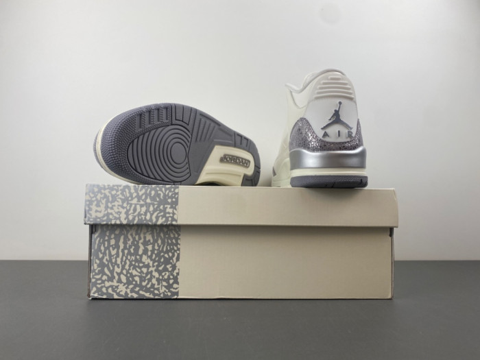 Air Jordan 3 “Sail/Metallic Silver-CK9246-100