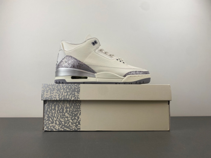 Air Jordan 3 “Sail/Metallic Silver-CK9246-100