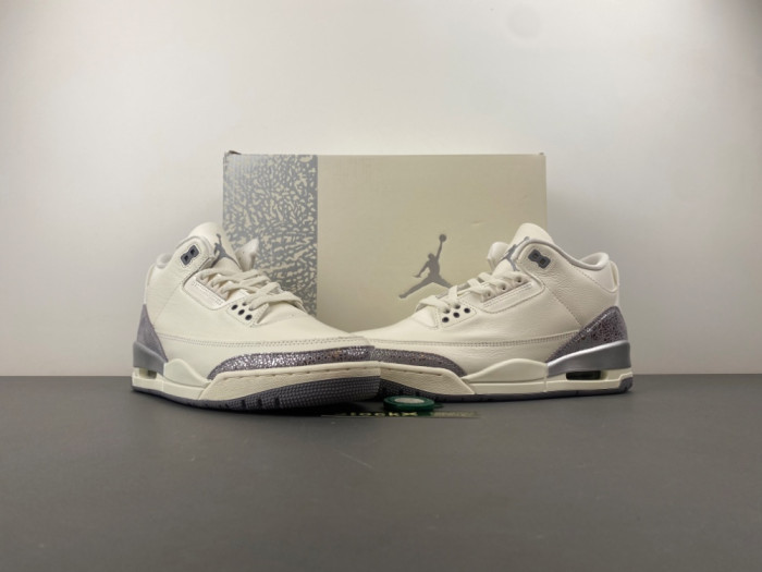 Air Jordan 3 “Sail/Metallic Silver-CK9246-100