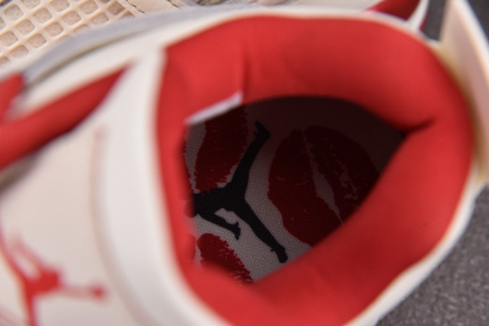 Air Jordan 4 Retro Pale Ivory Sierra Red-HV0823-108