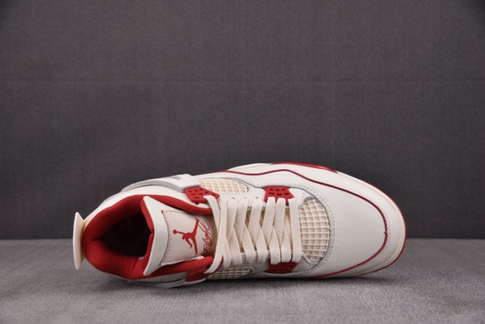 Air Jordan 4 Retro Pale Ivory Sierra Red-HV0823-108