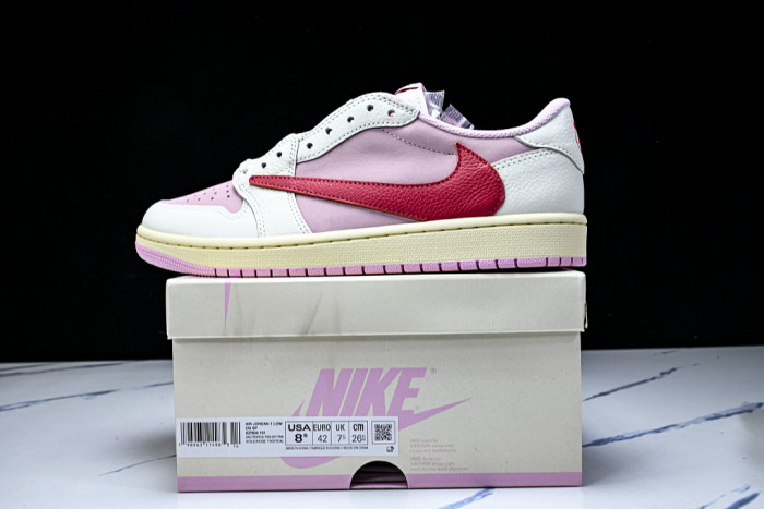 Air Jordan 1 Retro Low OG SP Travis Scott Shy Pink -IQ7604-101