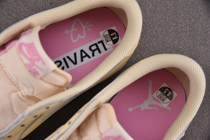 Air Jordan 1 Retro Low OG SP Travis Scott Shy Pink- IQ7604-100