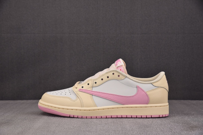 Air Jordan 1 Retro Low OG SP Travis Scott Shy Pink- IQ7604-100