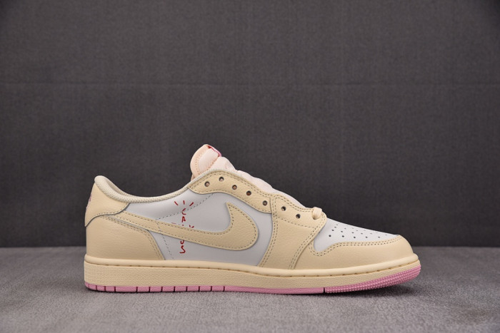 Air Jordan 1 Retro Low OG SP Travis Scott Shy Pink- IQ7604-100