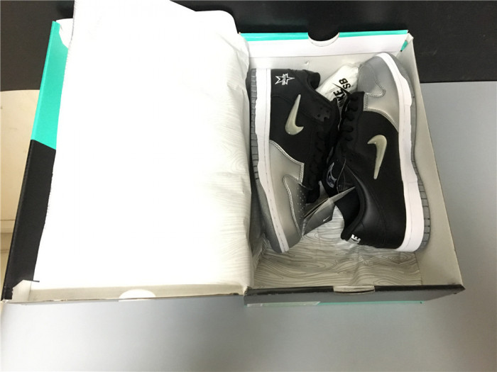 Nike SB Dunk Low Supreme Jewel Swoosh Silver-CK3480-001