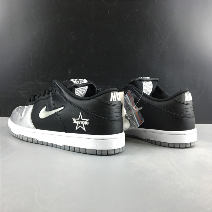 Nike SB Dunk Low Supreme Jewel Swoosh Silver-CK3480-001